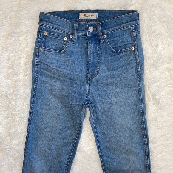 Madewell 10” High Rise Skinny Blue Jeans Size 24 - Picture 4 of 14